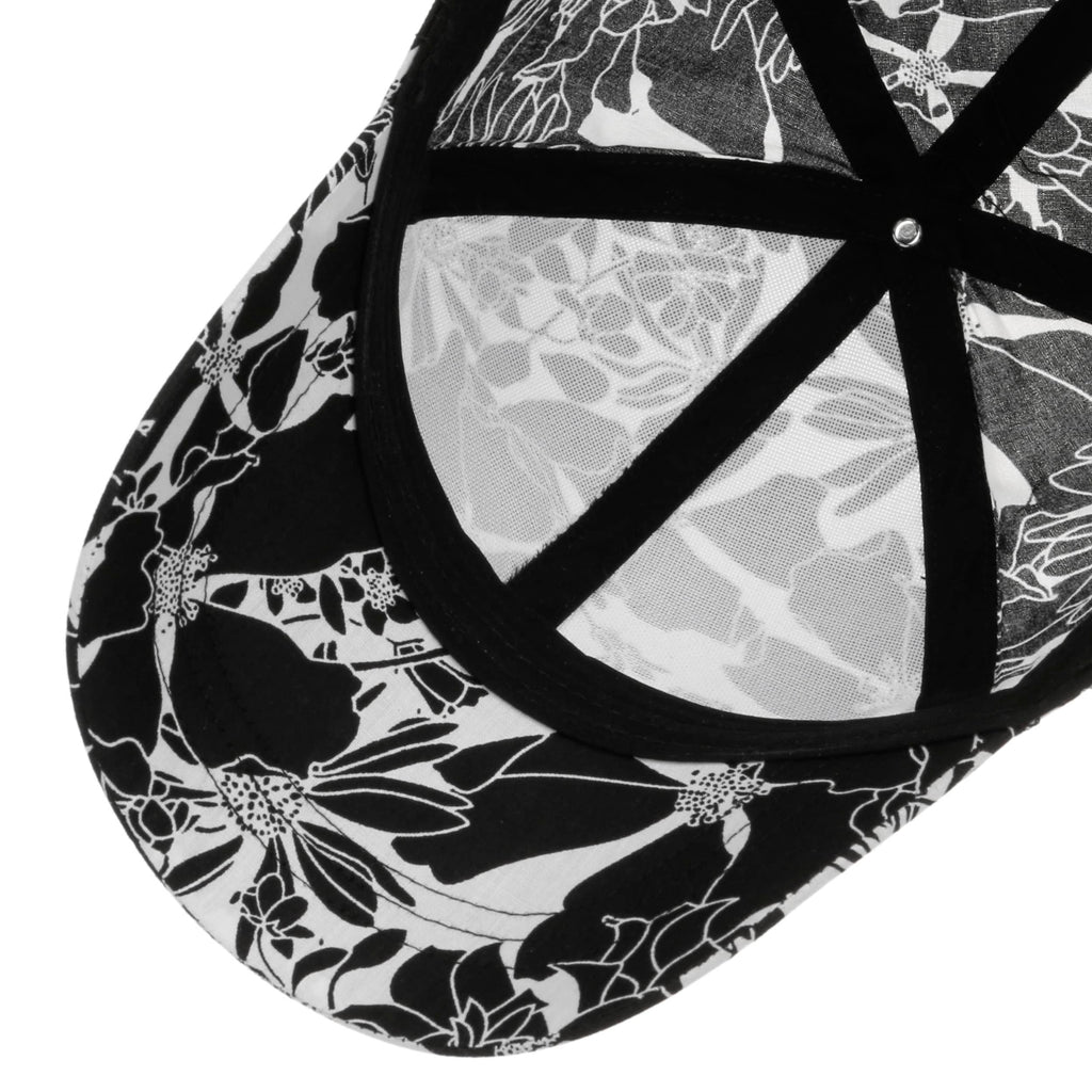 Twotone Flower Print Cap