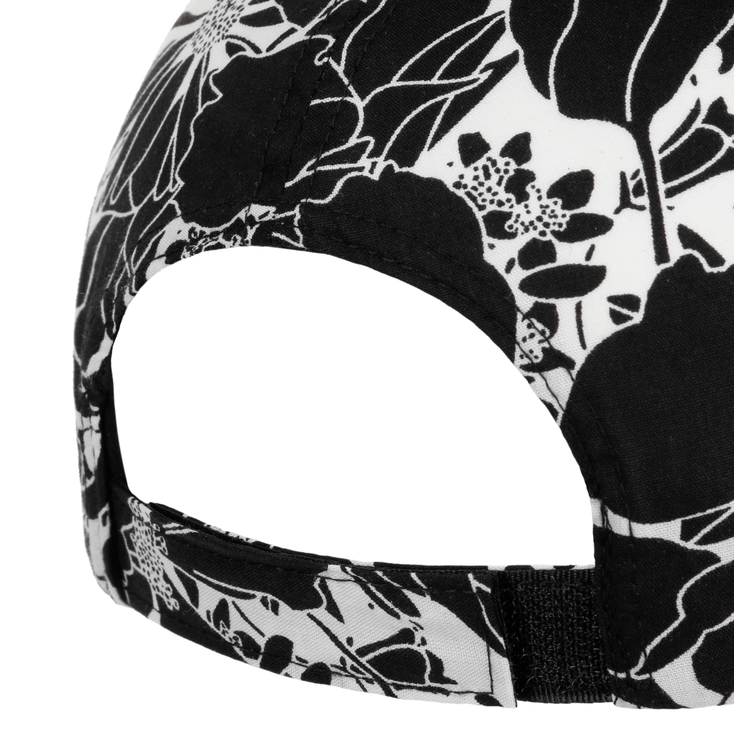 Twotone Flower Print Cap