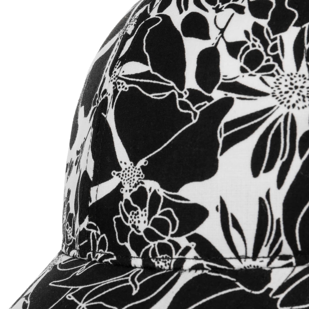 Twotone Flower Print Cap