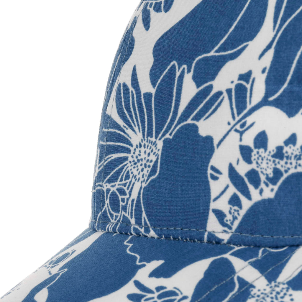 Twotone Flower Print Cap