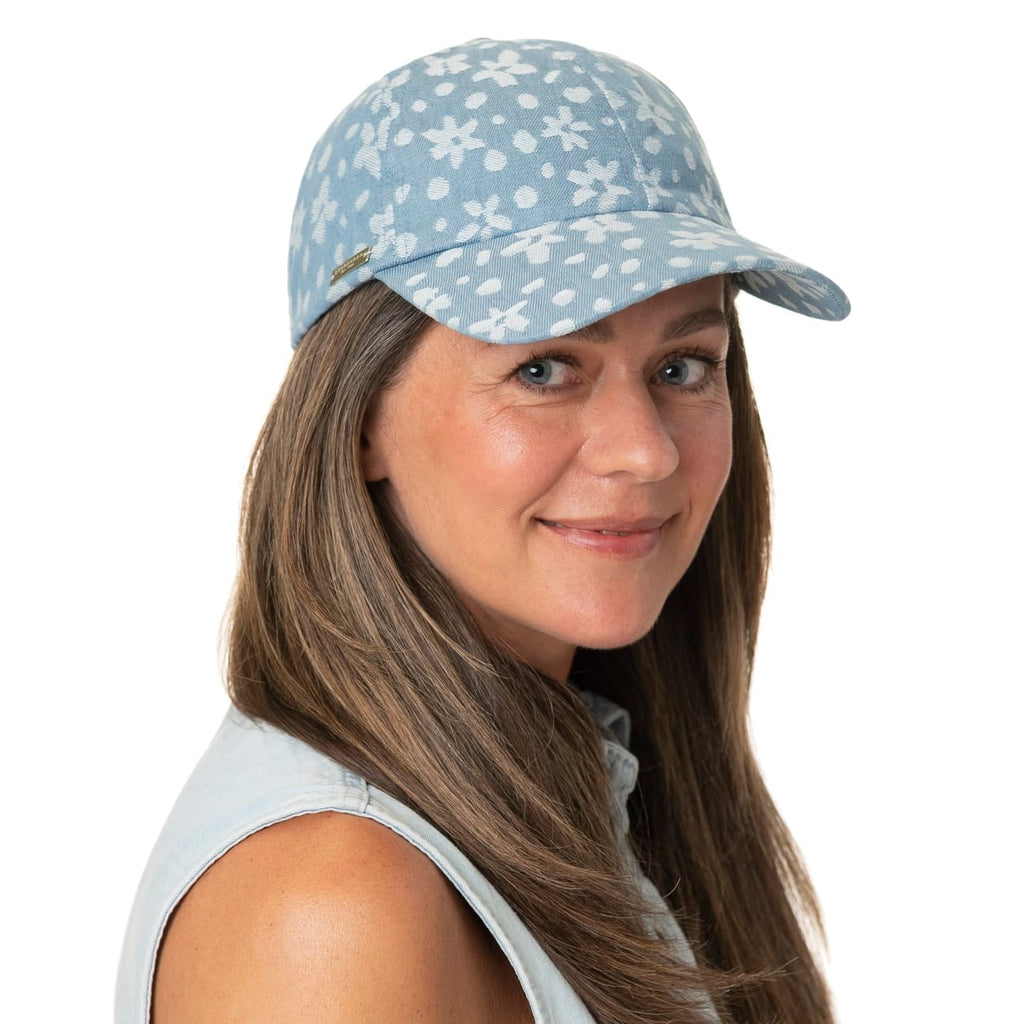 Flower Denim Cap