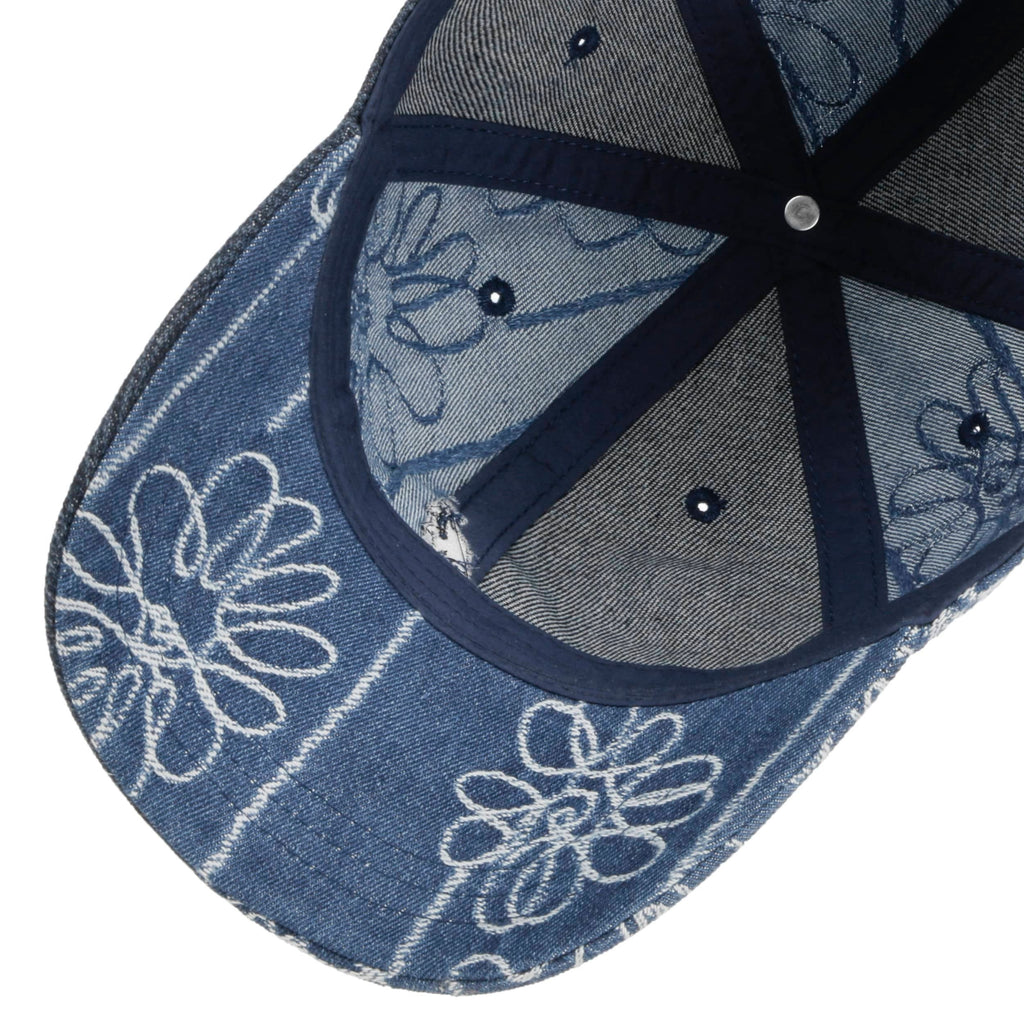 Denim Flower Mashup Cap