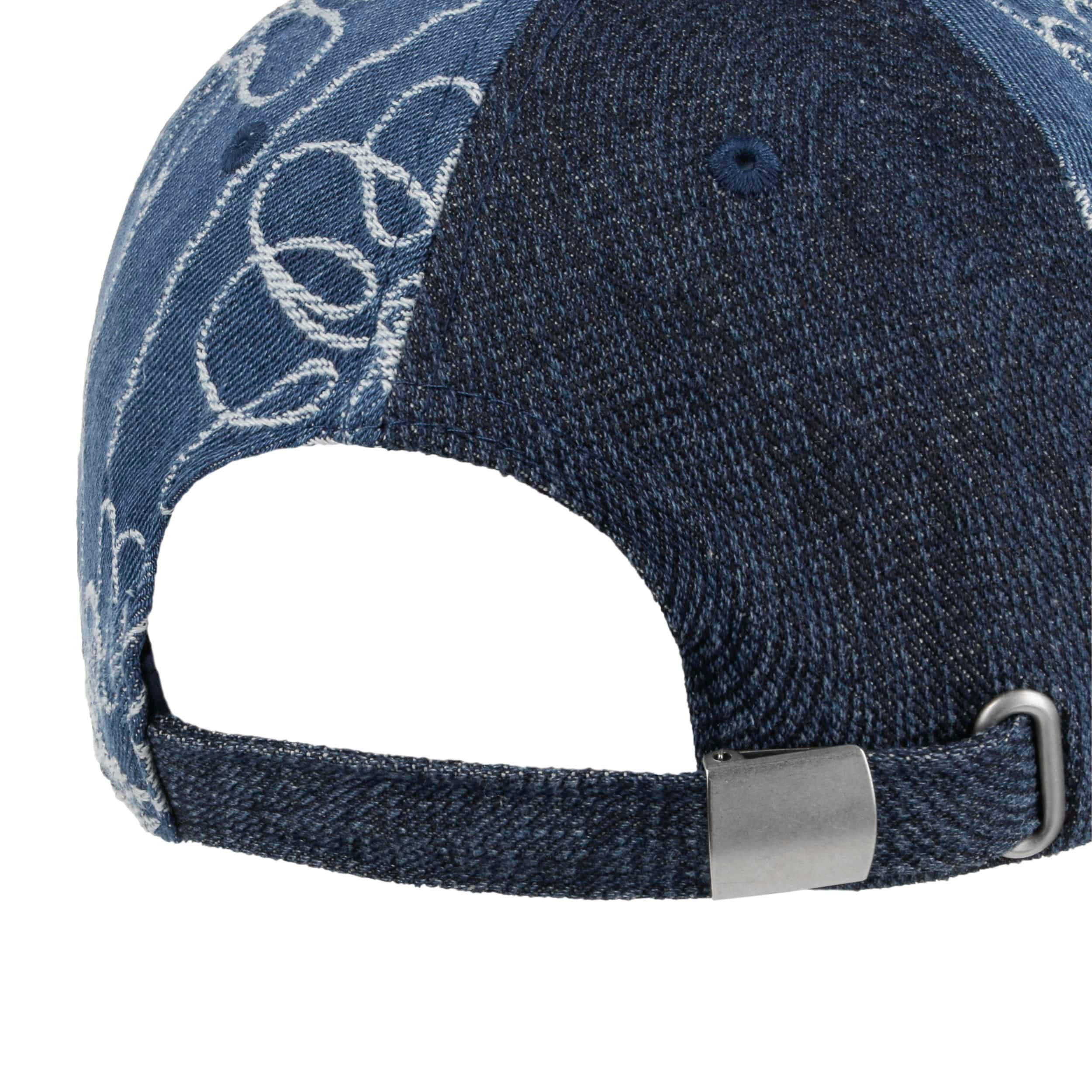 Denim Flower Mashup Cap