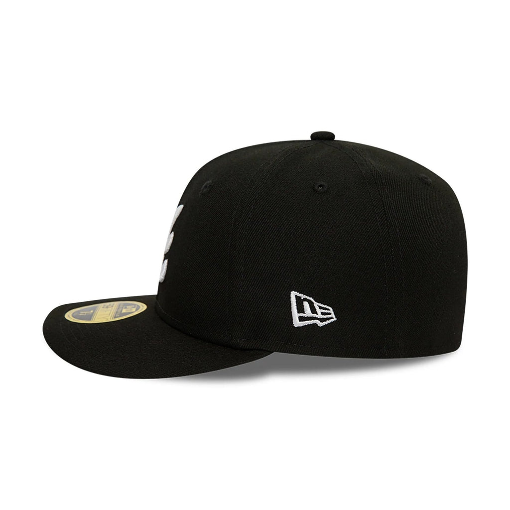 Atlanta Braves MLB Black Low Profile 59FIFTY Fitted Cap