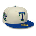 Texas Rangers MLB Cooperstown White & Blue 59FIFTY Fitted Cap