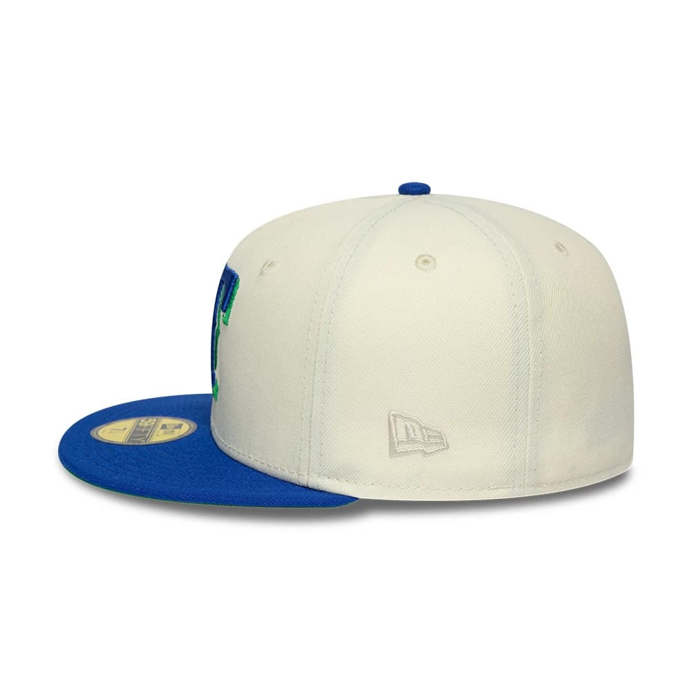 Texas Rangers MLB Cooperstown White & Blue 59FIFTY Fitted Cap