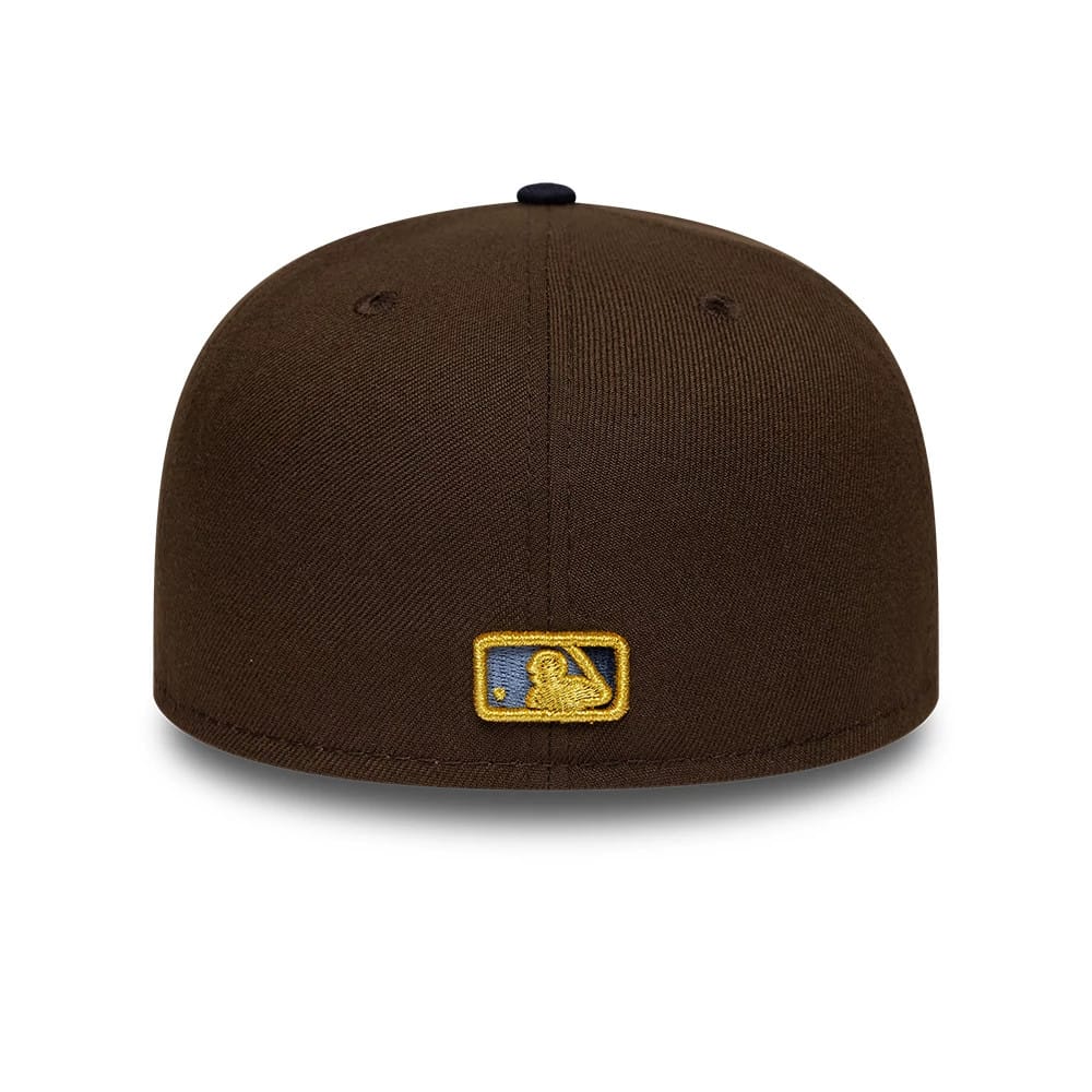 Cleveland Guardians MLB Cooperstown Dark Brown & Navy 59FIFTY Fitted Cap
