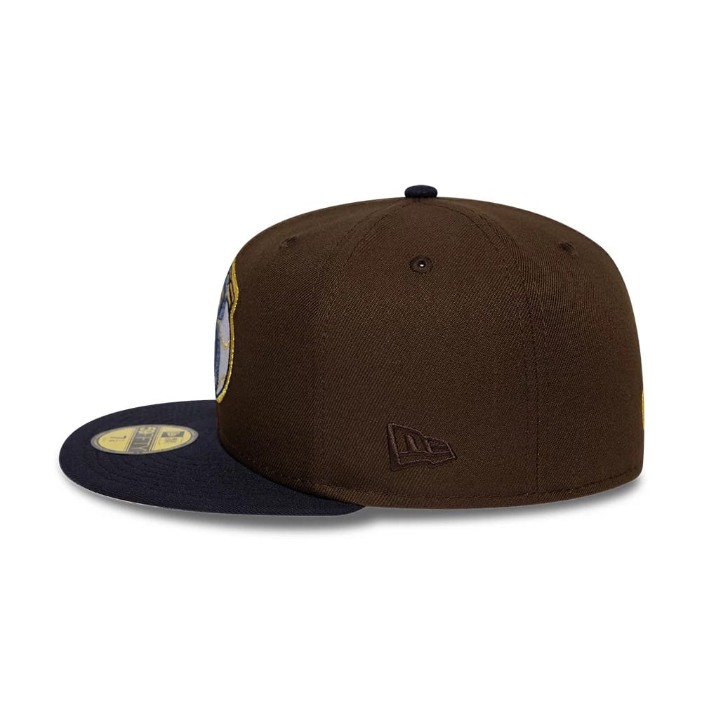 Cleveland Guardians MLB Cooperstown Dark Brown & Navy 59FIFTY Fitted Cap