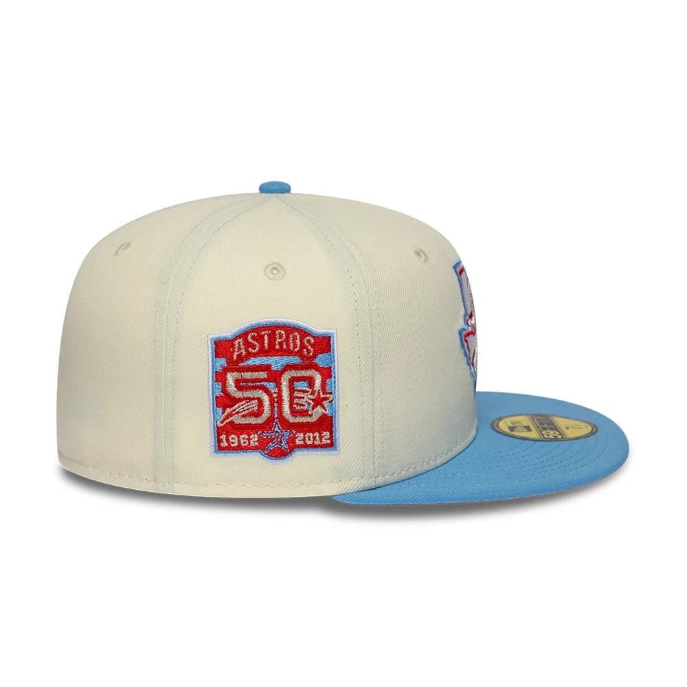 Houston Astros MLB Cooperstown Cream 59FIFTY Fitted Cap