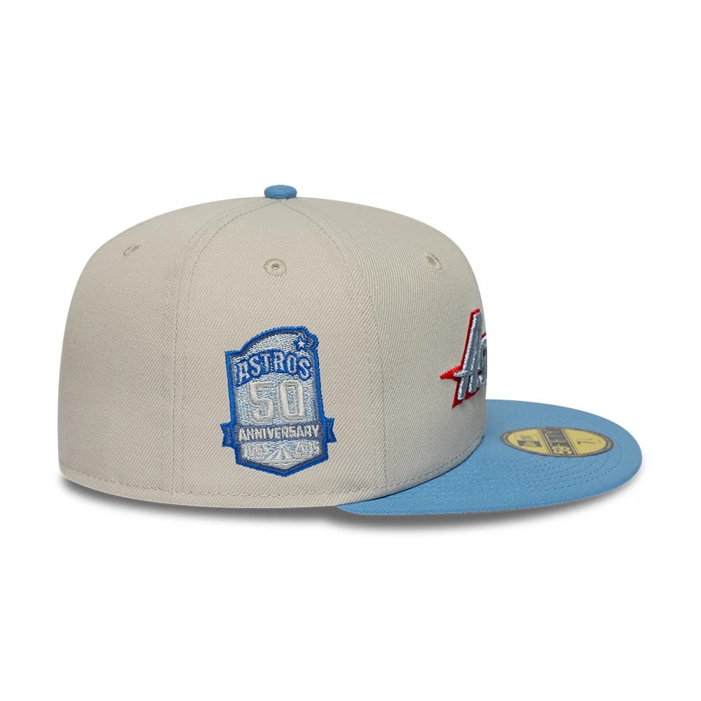 Houston Astros MLB Cooperstown Beige 59FIFTY Fitted Cap
