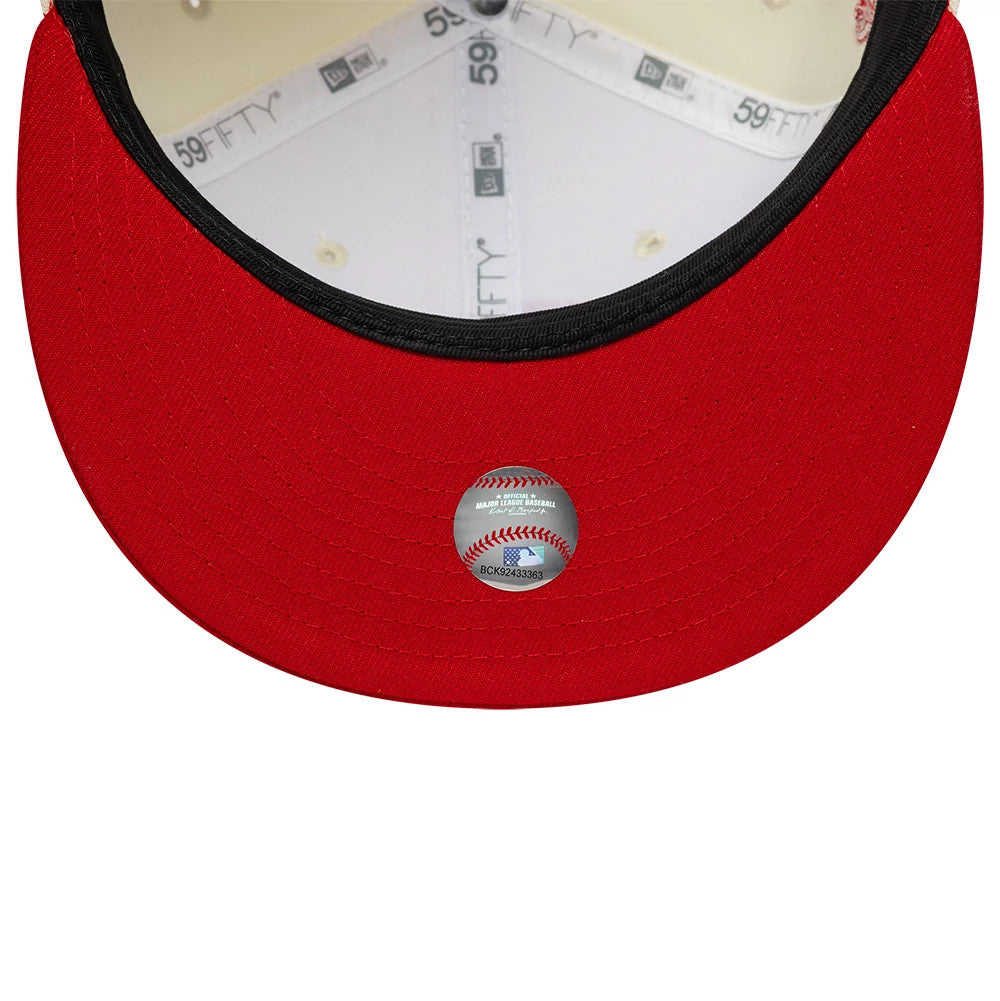 Chicago White Sox MLB Chrome Scarlet Cream 59FIFTY Fitted Cap