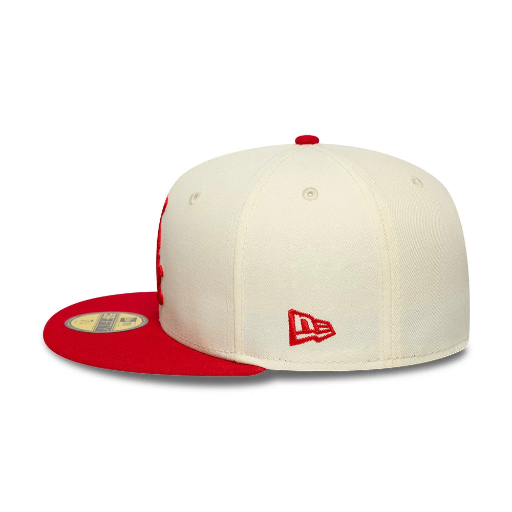 Chicago White Sox MLB Chrome Scarlet Cream 59FIFTY Fitted Cap
