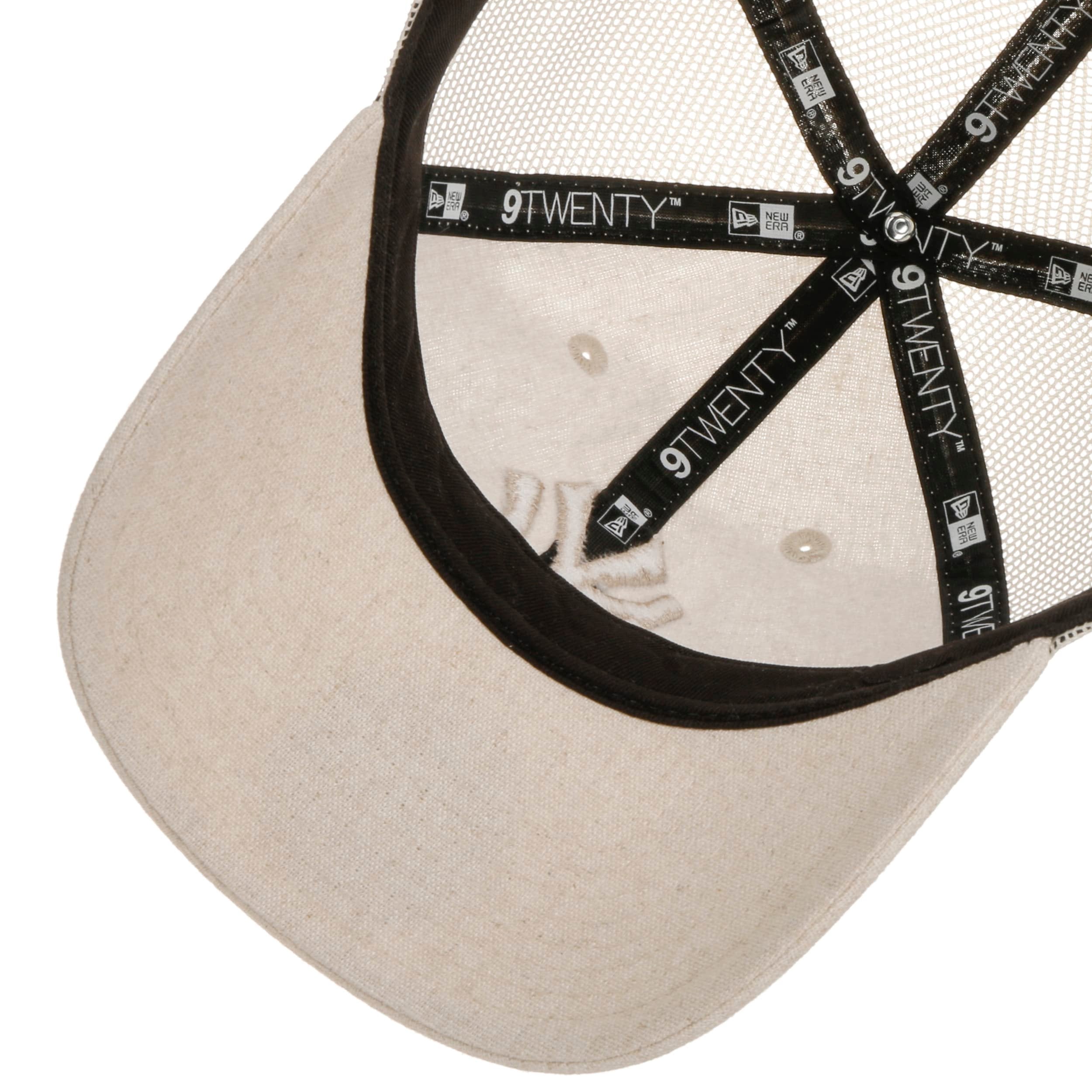 9Twenty Linen Yankees Trucker Cap