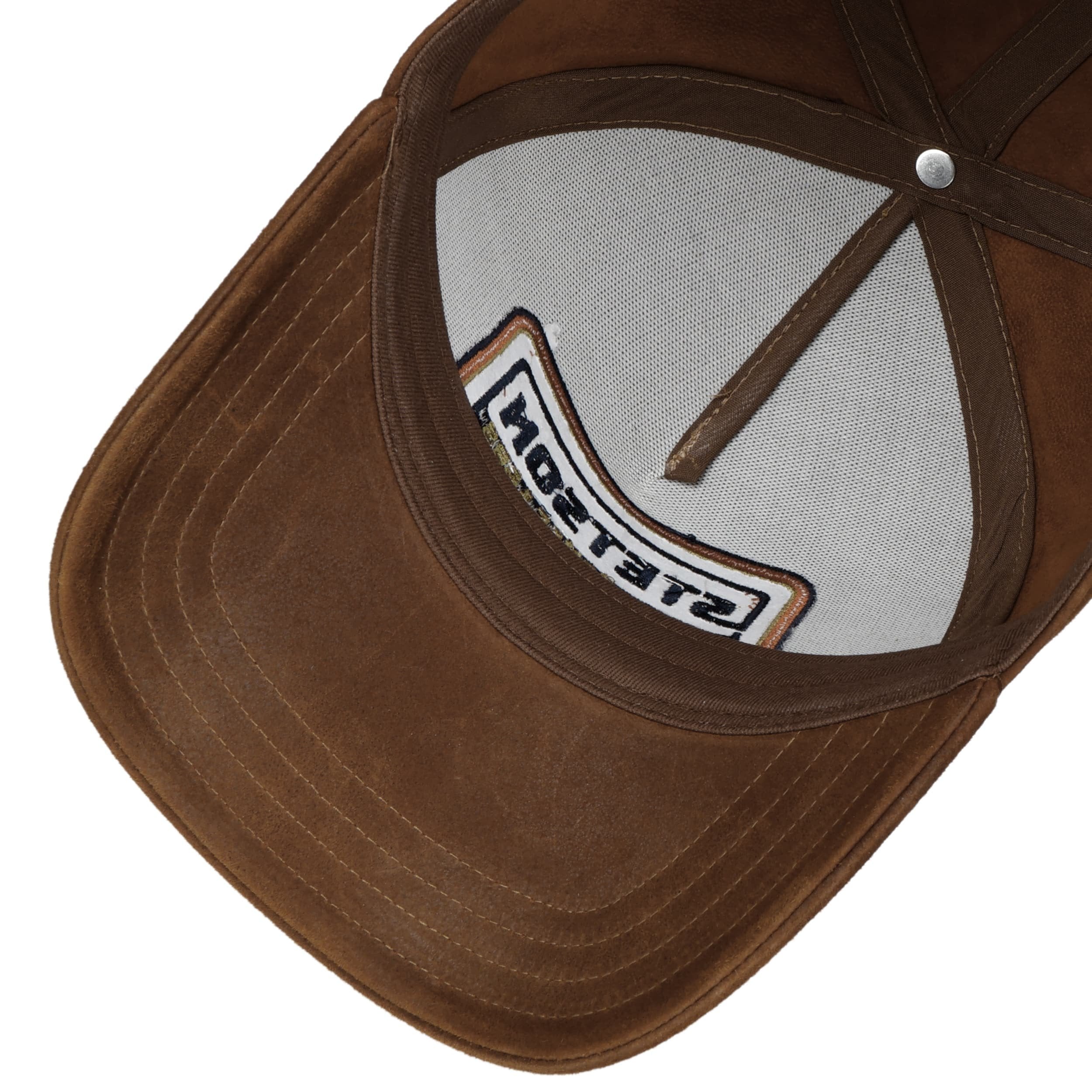 Retro Stripes Leather Cap
