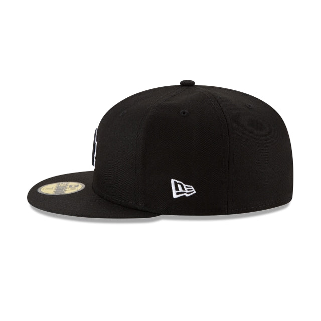 Los Angeles Dodgers Black Outline 59FIFTY Fitted Hat