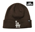 Los Angeles Dodgers Beanie Knit 47 Brand Fold Brown