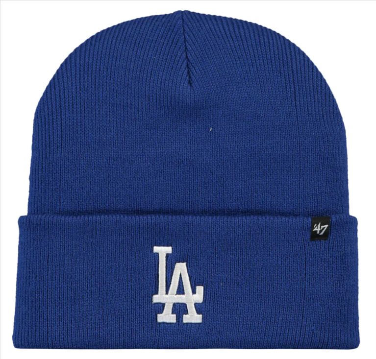 Los Angeles Dodgers Beanie Knit 47 Brand Fold Blue