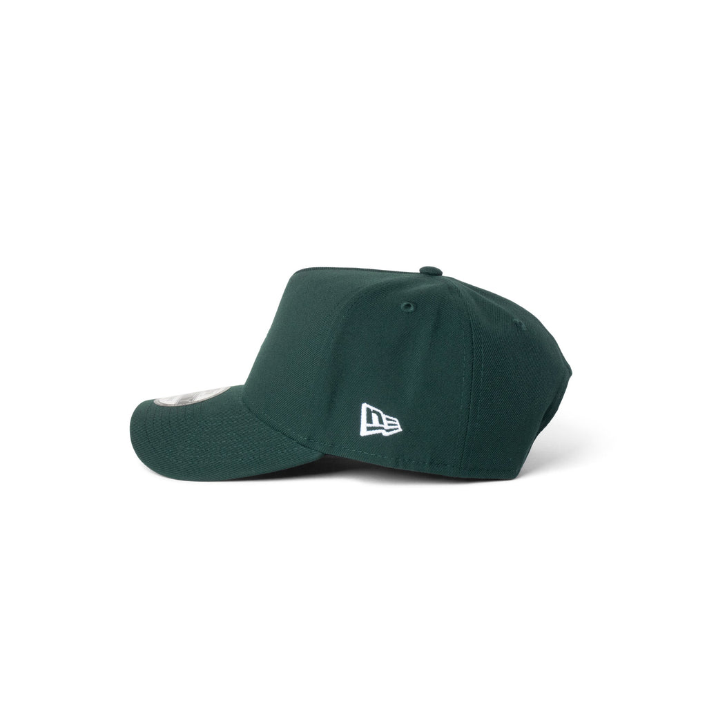 New Era Yankees Super Micro Logo 9Forty A Frame Snapback Dark Green