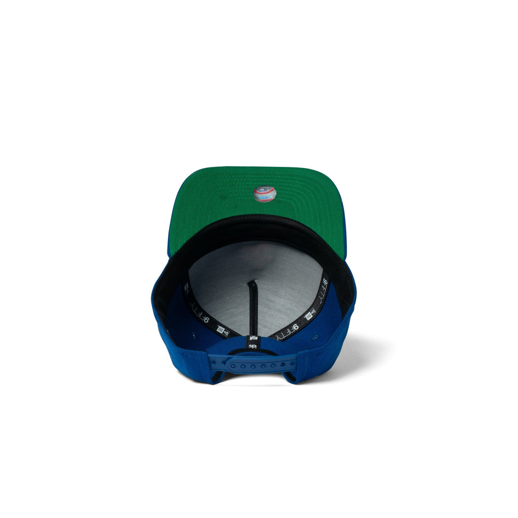 New Era Mets 9Fifty A Frame Curve Upside Down Snapback Blue