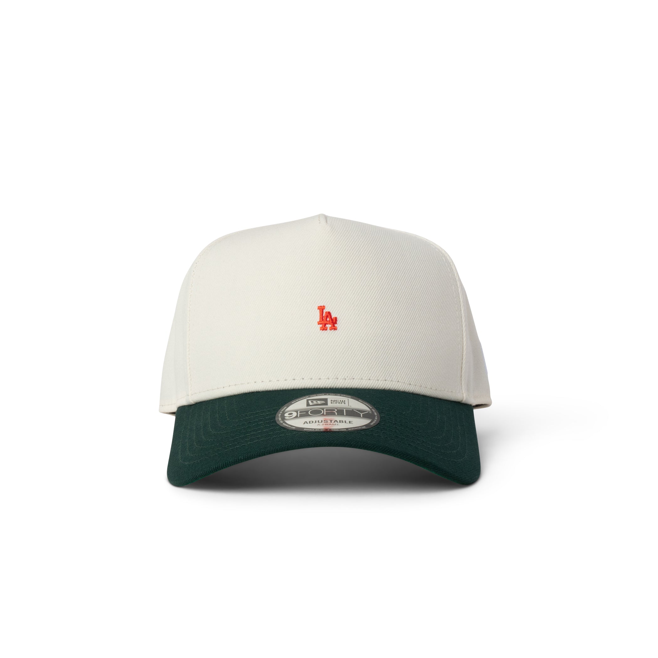 New Era Dodgers Super Micro Logo 9Forty A Frame Snapback Chrome/Dark Green